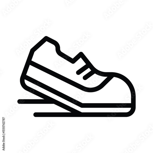 21 running line icon illustration vector graphic.eps