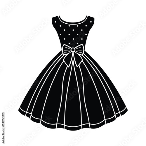 vector illustration of a wedding dress