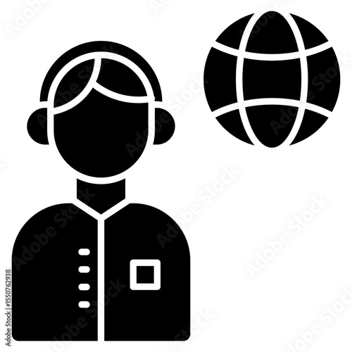 Remote Assistance Icon Element For Design