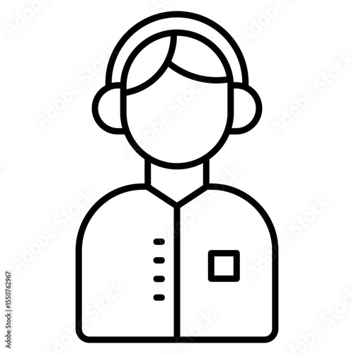 Support Agent Icon Element For Design