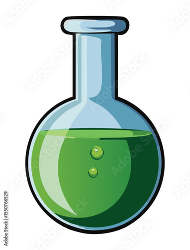 Laboratory Scientific Beaker Illustration