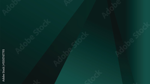 Dark emerald green abstract background vector with gradient color, multiply layer, and copy space