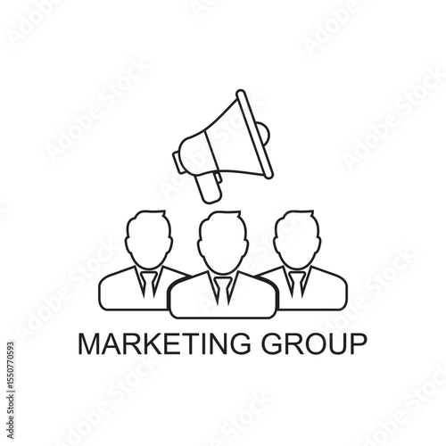 marketing group icon , advertising icon