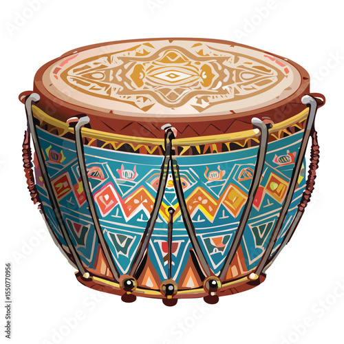 Traditional Ethnic Musical Instrument Vector
