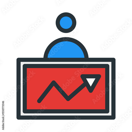 audience market research. This is a vector single icon with a filled outline style. Suitable for any purpose, such as website design, mobile app design, logo design, pattern design, etc.	
