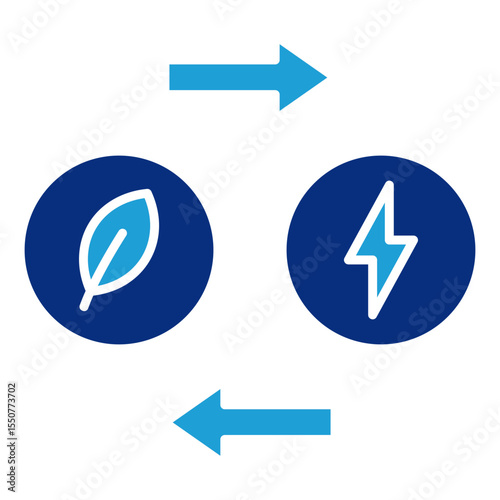 Energy Transition Icon Element For Design
