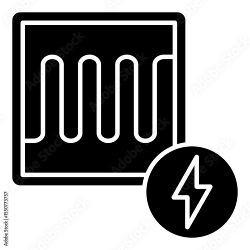 Hydrogen Cell Icon Element For Design
