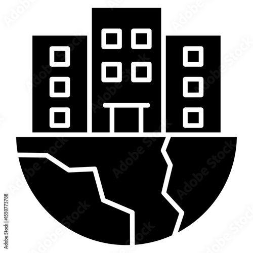 Sustainable City Icon Element For Design