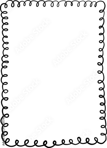 Rounded Scroll Frame With Twin Curl Corners