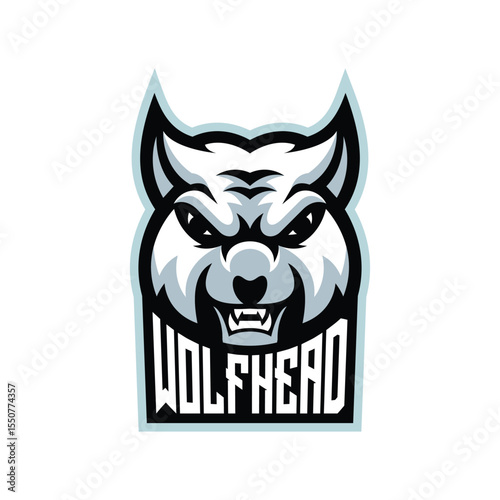 wolf esport mascot design logo