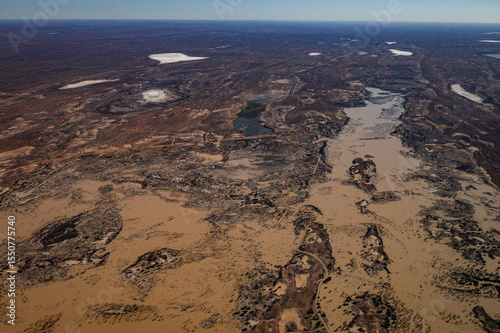 Floodwaters near Moomba, SA