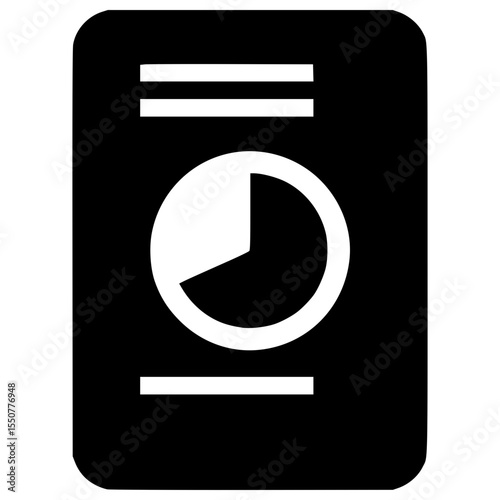 Clock design in minimalist style showcasing time tracking concept