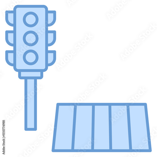 Crosswalk Icon Element For Design