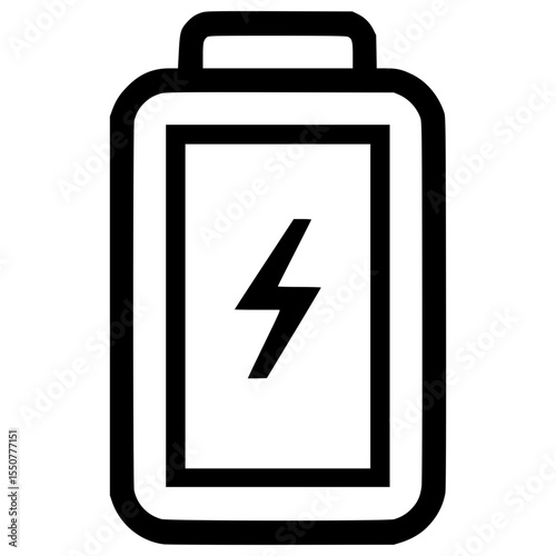 Battery icon representing energy level and power supply status