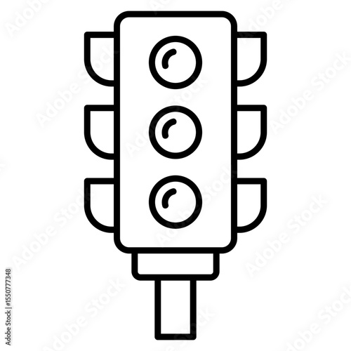 City Traffic Icon Element For Design