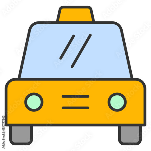 Taxi Icon Element For Design