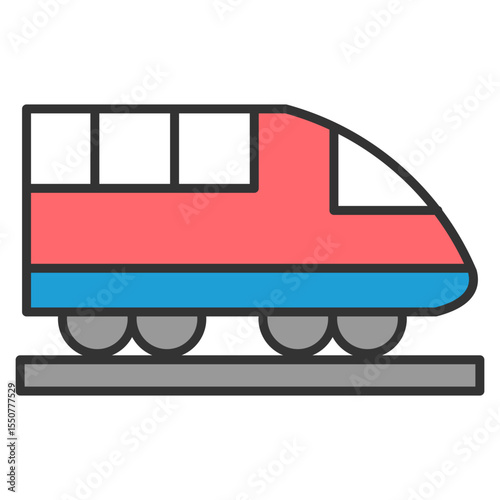 Commuter Icon Element For Design