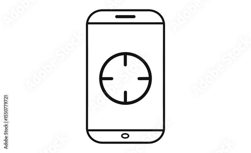 スマートフォンの「集中モード」アイコン
