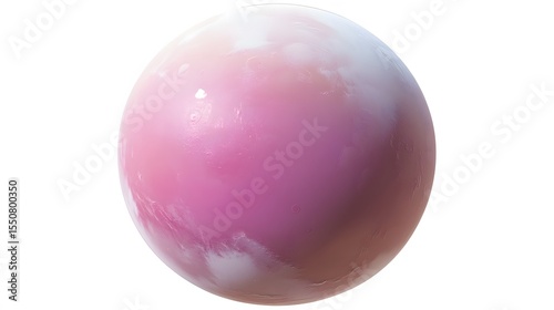 Wallpaper Mural Pink Planet Sphere Abstract Art Background Torontodigital.ca