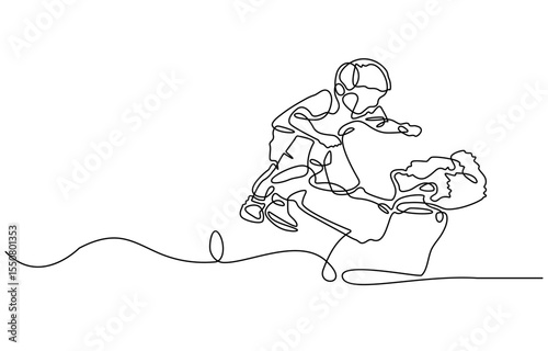 One continuous line drawing of father and son, editable line, Father's Day. Father holding his baby in a tender embrace during a quiet moment of connection at home