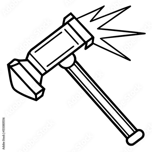 Hammer Silhouette Vector