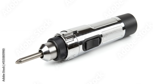 Handheld electric drill isolated on white background