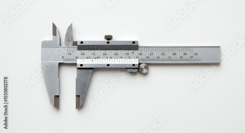 Precision measuring tool caliper close up view