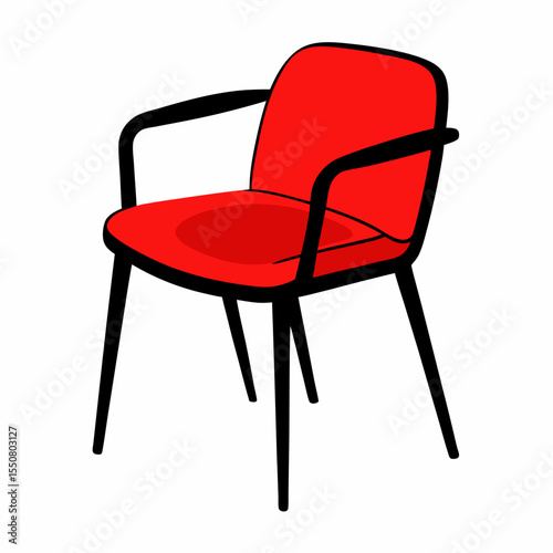 red office chair