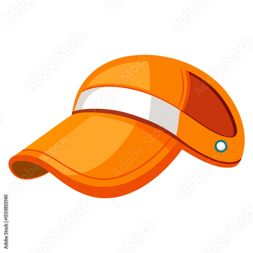 orange helmet isolated on white