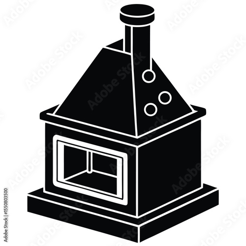 Biologist element isolated laboratory incubator on white background