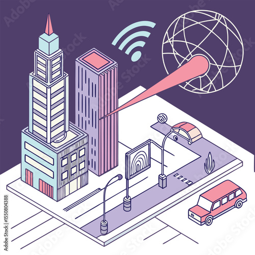AI scanning city data in augmented reality