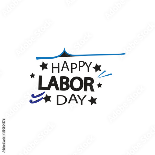 Labor Day silhoute  illustration of a holiday celebrated to honor the contribution of workers to economic, social and cultural progress.