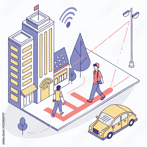 AI scanning city data in augmented reality