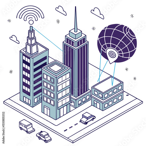 AI scanning city data in augmented reality