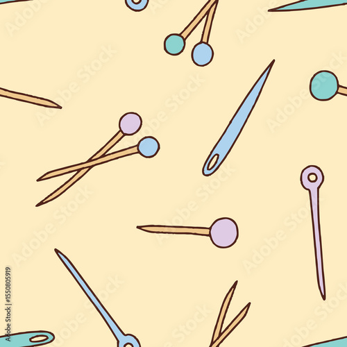 Vector Needle Pattern Repeat Seamless for Wallpaper Background Cover Packaging