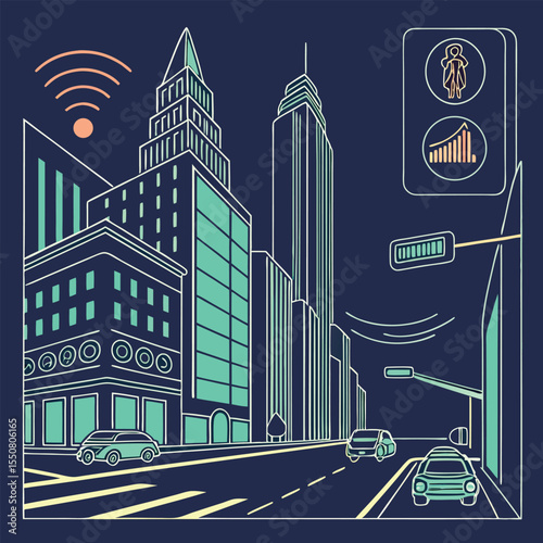AI scanning city data in augmented reality
