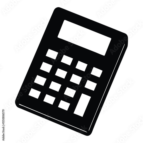 Biologist element isolated scientific calculator on white background