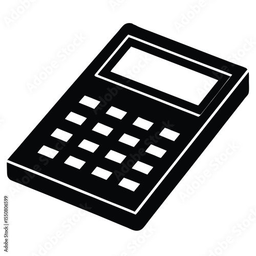 Biologist element isolated scientific calculator on white background