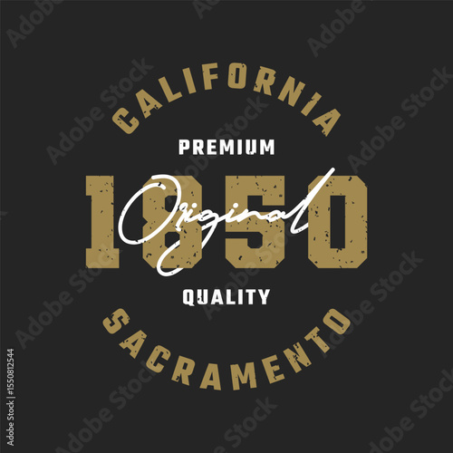 California Sacramento Original T-Shirt Design