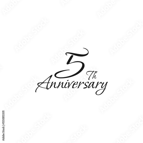 anniversary logo design, 5th anniversary, symbol, icon, party, logo design for 5th anniversary, vector, success, illustration, birthday, symbol, background, year, congratulation, greeting, invitation,
