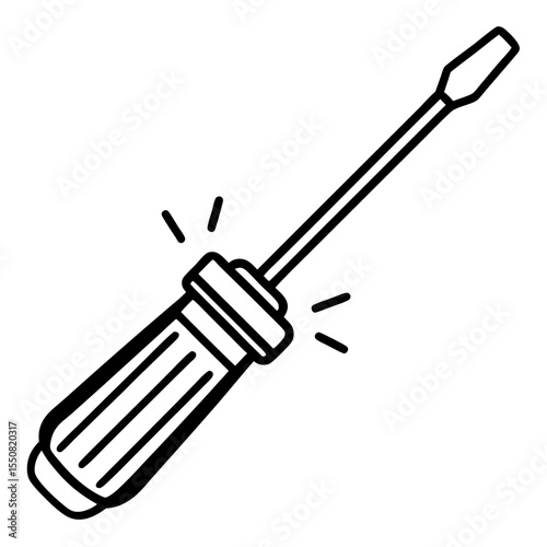 Minimal Putty Knife Icon
