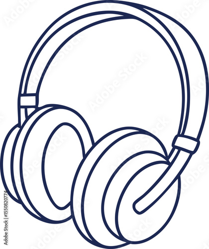 headphones isolated on white background