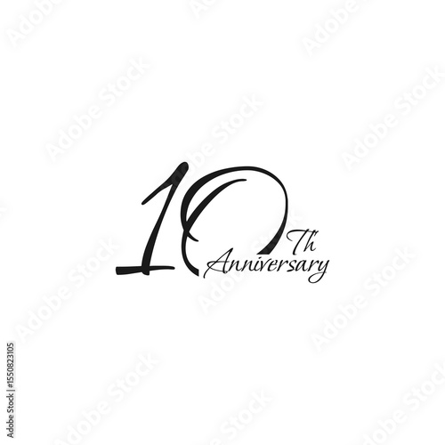anniversary logo design, 10th anniversary, symbol, icon, party, logo design for 10th anniversary, vector, success, illustration, birthday, symbol, background, year, congratulation, greeting, invitatio