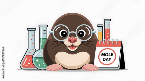 Mole Day Chemistry Celebration Character