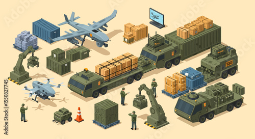 Military Logistics Drone Deployment & Cargo Transportation