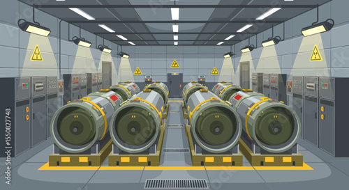 Secluded Missile Silo Underground Weapon Storage Facility