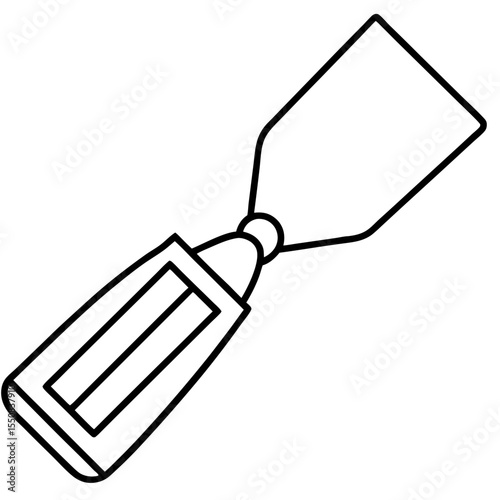 Minimal Putty Knife Icon