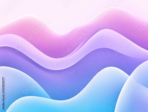 Abstract wavy gradients