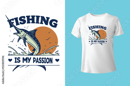 You can't buy happiness but you can go fishing T-Shirt Design