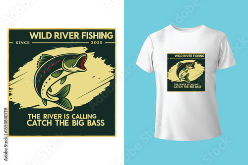 Fishing t-shirt design, Fishing vintage t-shirt , vintage fishing t-shirt graphic illustration, Fishing vector